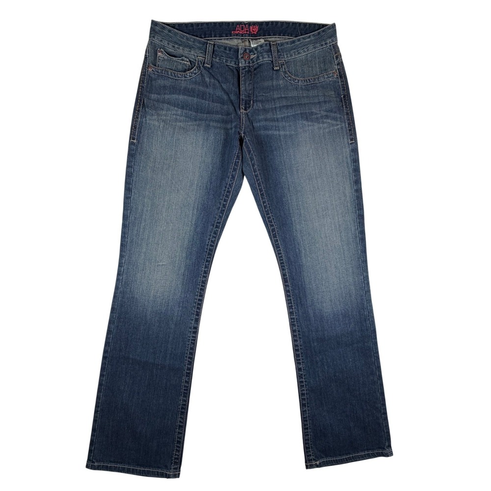 Cinch Ada Blue Relaxed Straight Leg Jeans Womens Size 32/13L‎ Measures 36"